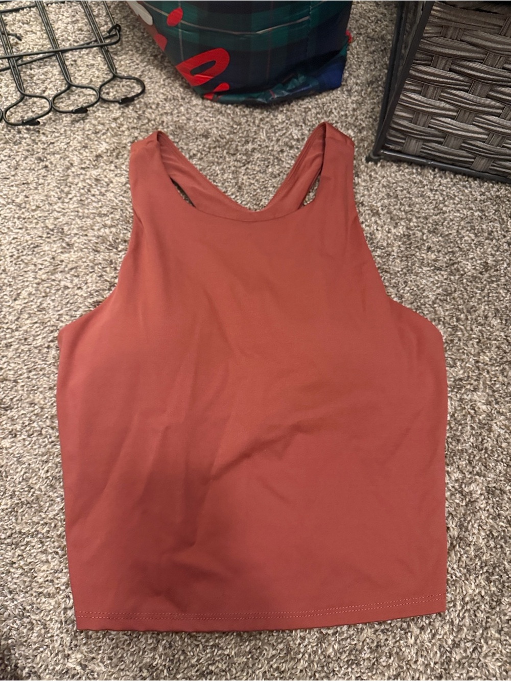 Jockey Women's Rust Tank Top Sleeveless Racerback